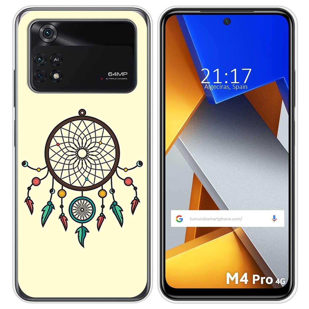 Funda Silicona para Xiaomi POCO M4 Pro 4G diseño Atrapasueños Dibujos