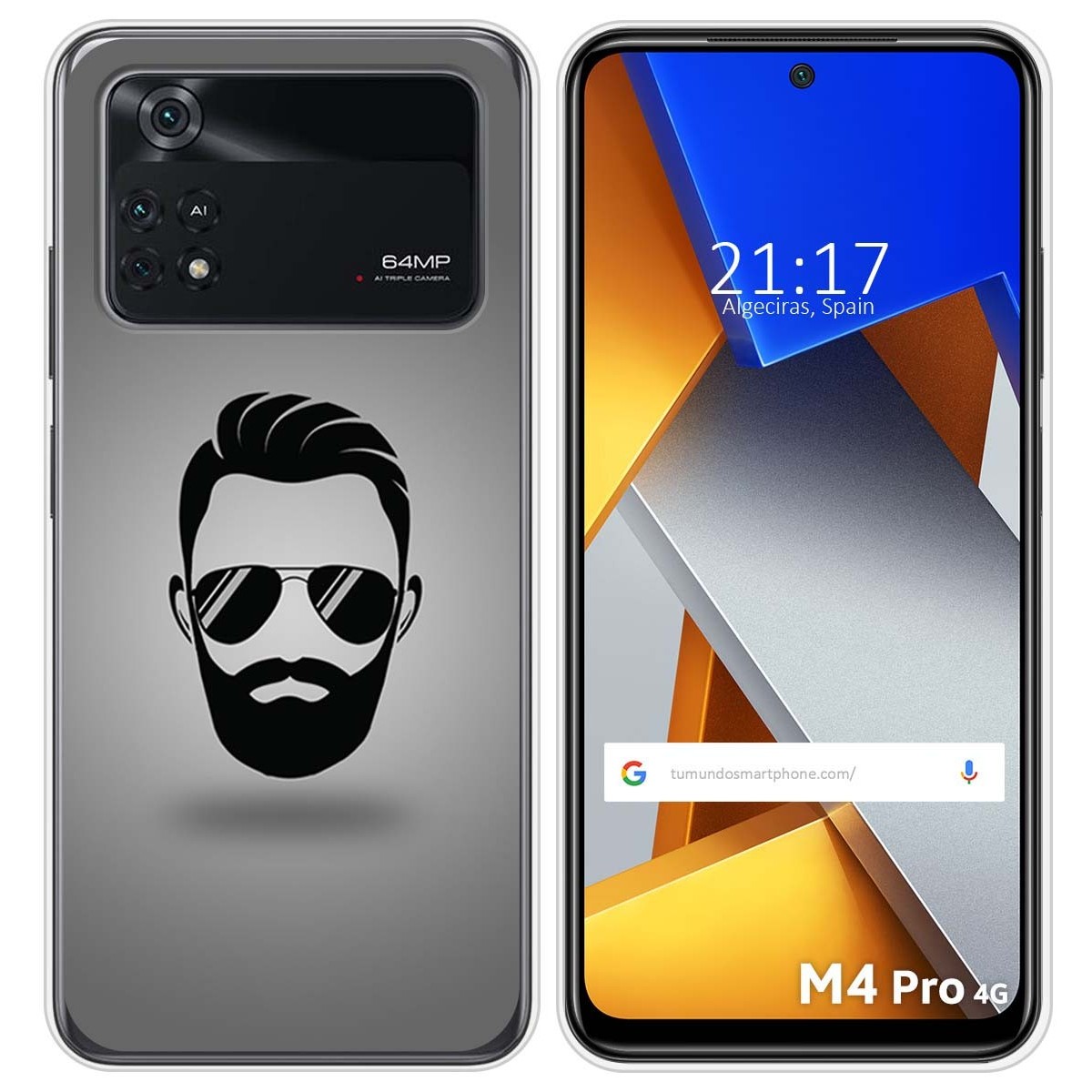 Funda Silicona para Xiaomi POCO M4 Pro 4G diseño Barba Dibujos