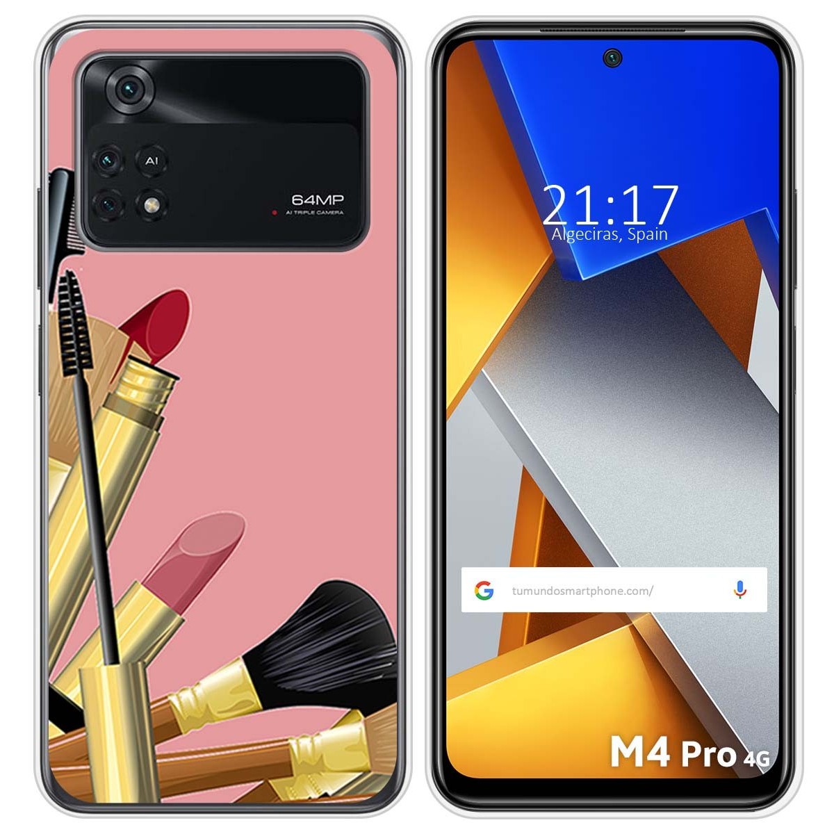 Funda Silicona para Xiaomi POCO M4 Pro 4G diseño Brochas Dibujos
