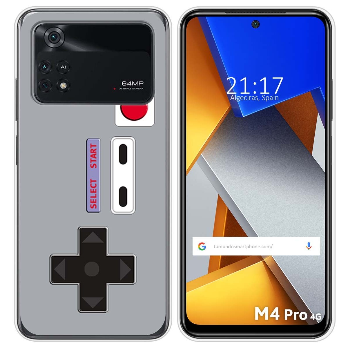 Funda Silicona para Xiaomi POCO M4 Pro 4G diseño Consola Dibujos