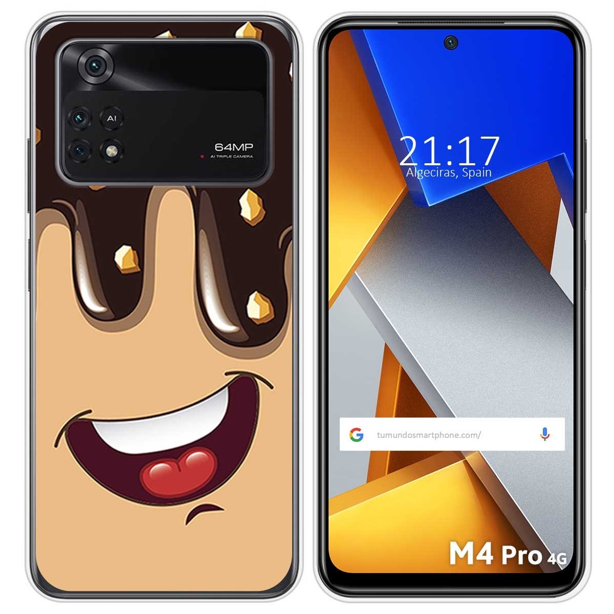 Funda Silicona para Xiaomi POCO M4 Pro 4G diseño Helado Chocolate Dibujos