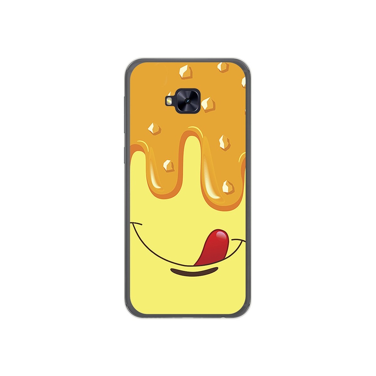 Funda Gel Tpu para Asus Zenfone 4 Selfie Pro Zd552Kl Diseño Helado Vainilla Dibujos