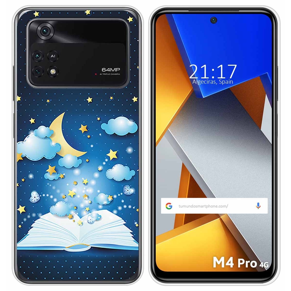 Funda Silicona para Xiaomi POCO M4 Pro 4G diseño Libro Cuentos Dibujos