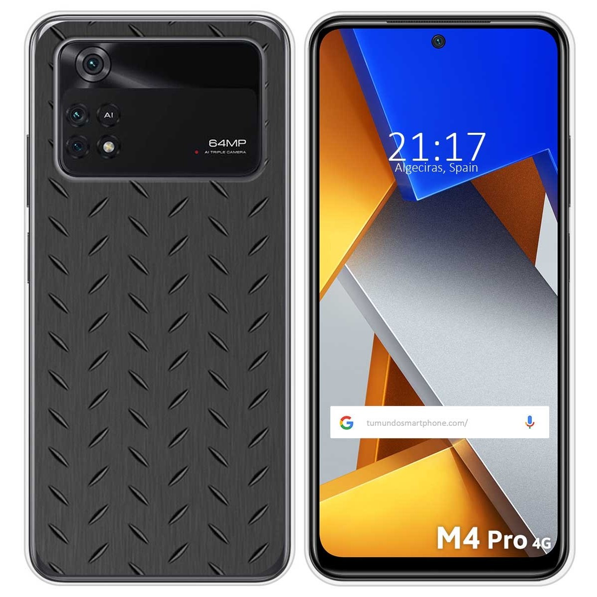 Funda Silicona para Xiaomi POCO M4 Pro 4G diseño Metal Dibujos