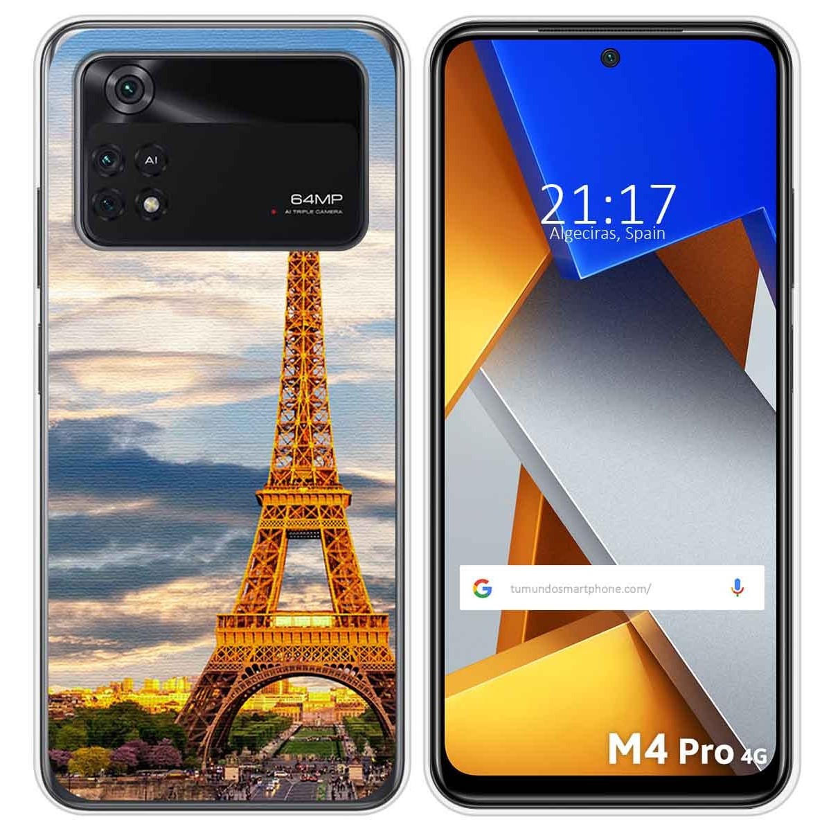 Funda Silicona para Xiaomi POCO M4 Pro 4G diseño Paris Dibujos