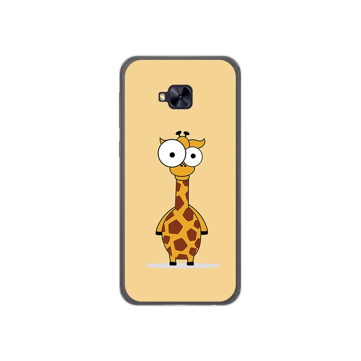 Funda Gel Tpu para Asus Zenfone 4 Selfie Pro Zd552Kl Diseño Jirafa Dibujos