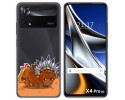 Funda Silicona Transparente para Xiaomi POCO X4 Pro 5G diseño Bufalo Dibujos