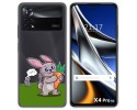 Funda Silicona Transparente para Xiaomi POCO X4 Pro 5G diseño Conejo Dibujos