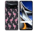 Funda Silicona Transparente para Xiaomi POCO X4 Pro 5G diseño Flamenco Dibujos