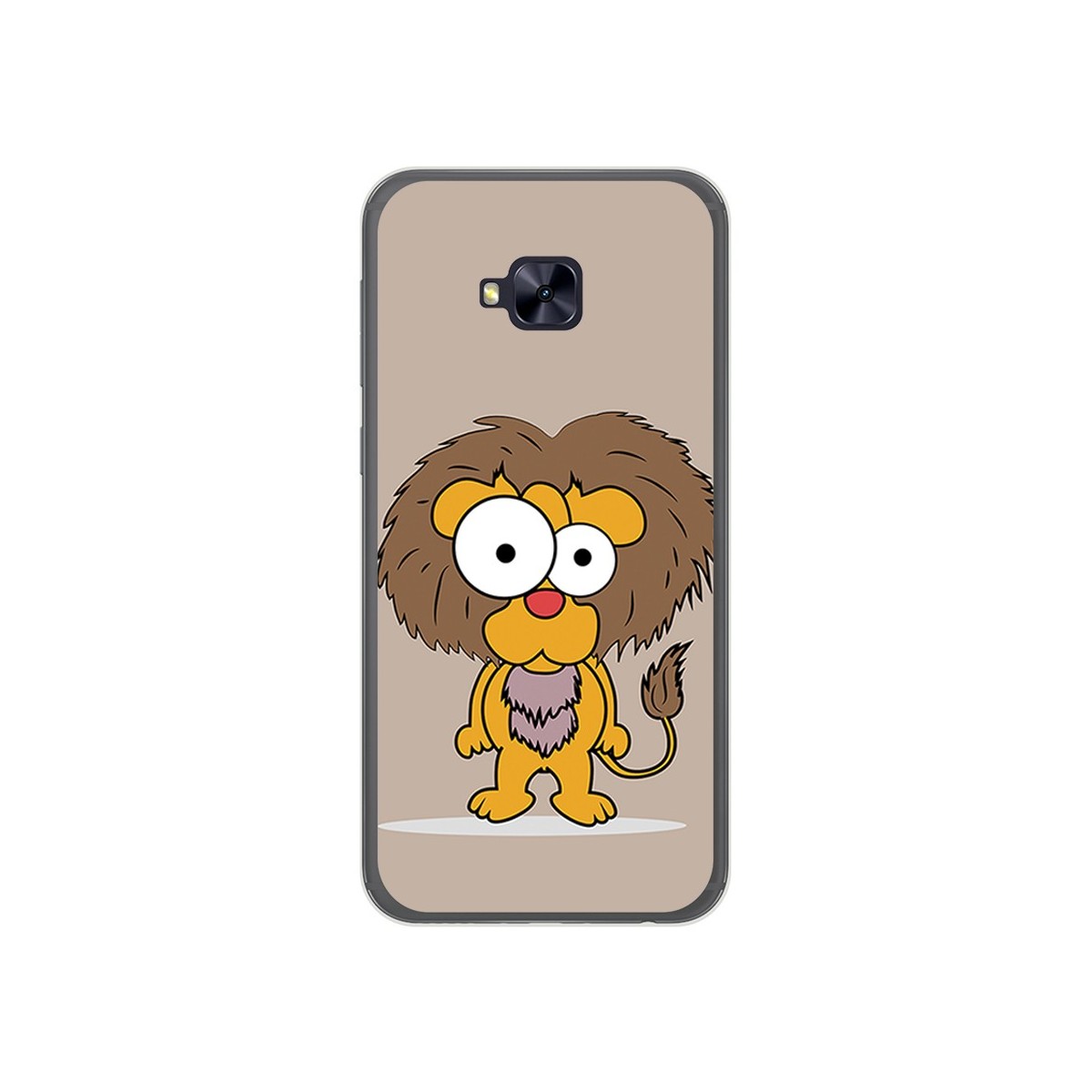 Funda Gel Tpu para Asus Zenfone 4 Selfie Pro Zd552Kl Diseño Leon Dibujos