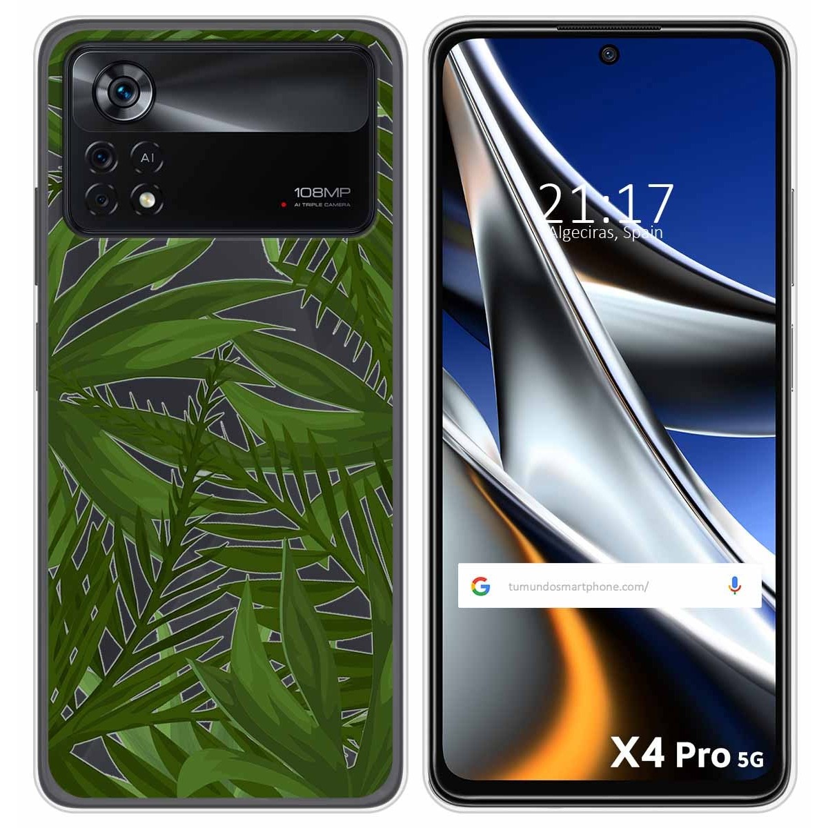 Funda Silicona Transparente para Xiaomi POCO X4 Pro 5G diseño Jungla Dibujos