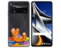 Funda Silicona Transparente para Xiaomi POCO X4 Pro 5G diseño Leopardo Dibujos