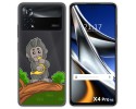 Funda Silicona Transparente para Xiaomi POCO X4 Pro 5G diseño Mono Dibujos