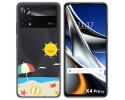 Funda Silicona Transparente para Xiaomi POCO X4 Pro 5G diseño Playa Dibujos