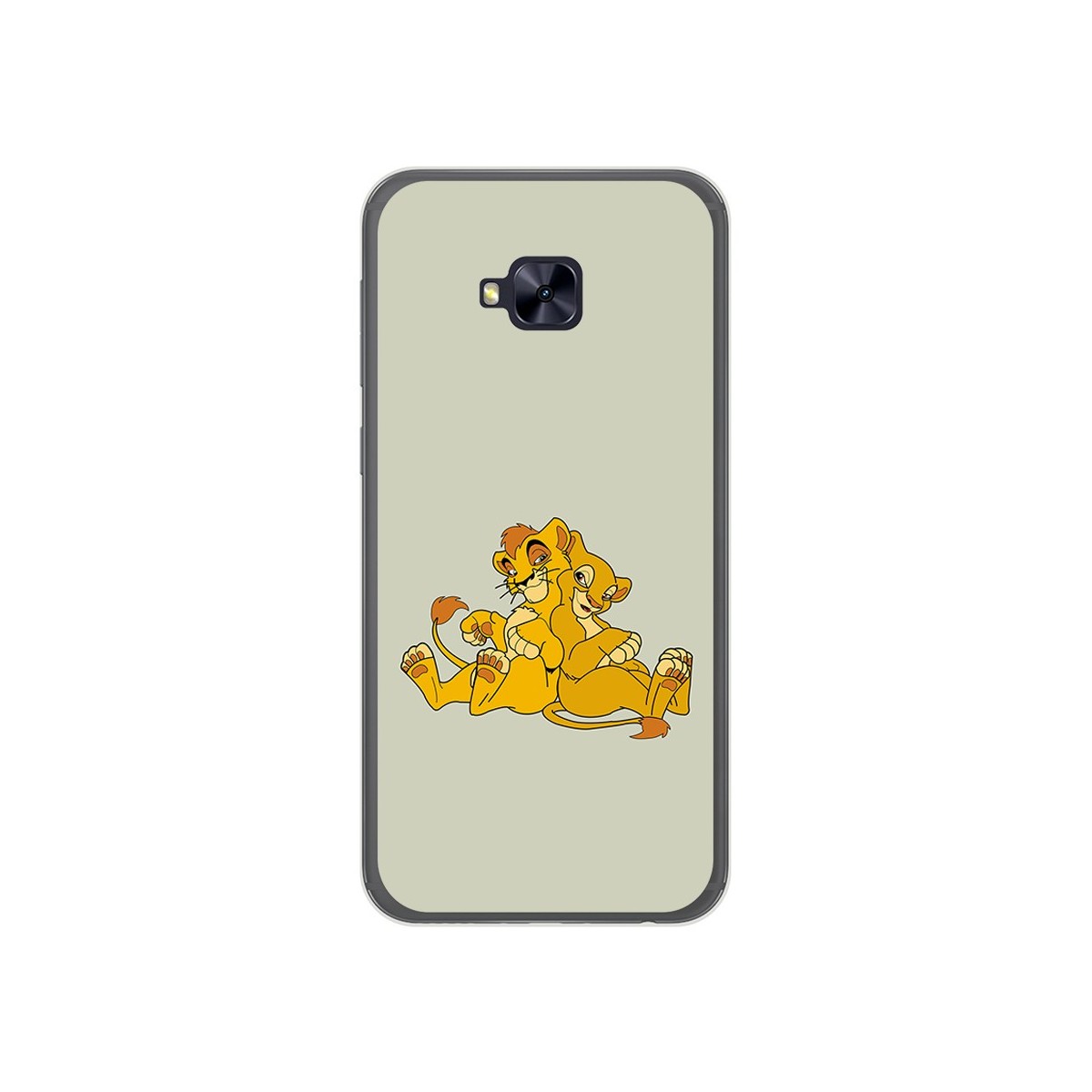 Funda Gel Tpu para Asus Zenfone 4 Selfie Pro Zd552Kl Diseño Leones Dibujos