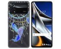 Funda Silicona Transparente para Xiaomi POCO X4 Pro 5G diseño Plumas Dibujos