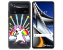 Funda Silicona Transparente para Xiaomi POCO X4 Pro 5G diseño Unicornio Dibujos