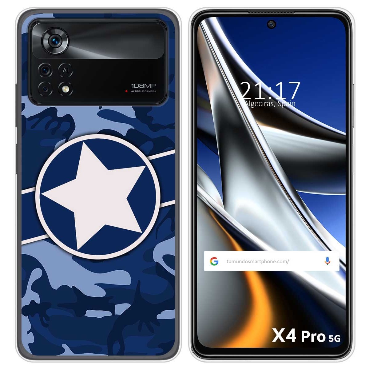 Funda Silicona para Xiaomi POCO X4 Pro 5G diseño Camuflaje 03 Dibujos