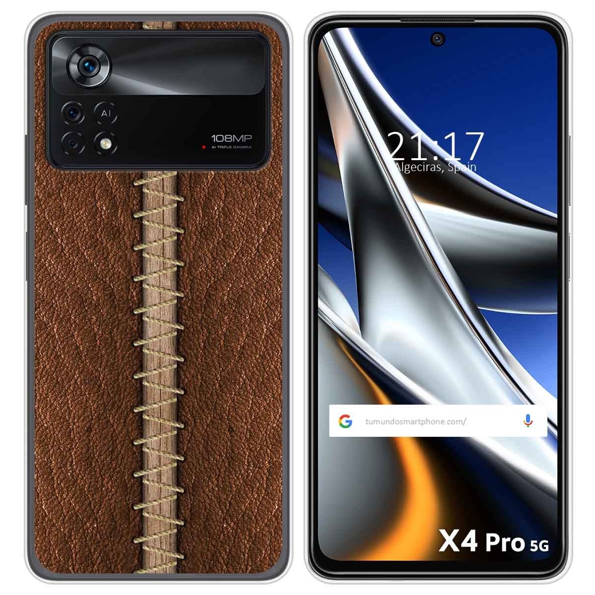 Funda Silicona para Xiaomi POCO X4 Pro 5G diseño Cuero 01 Dibujos