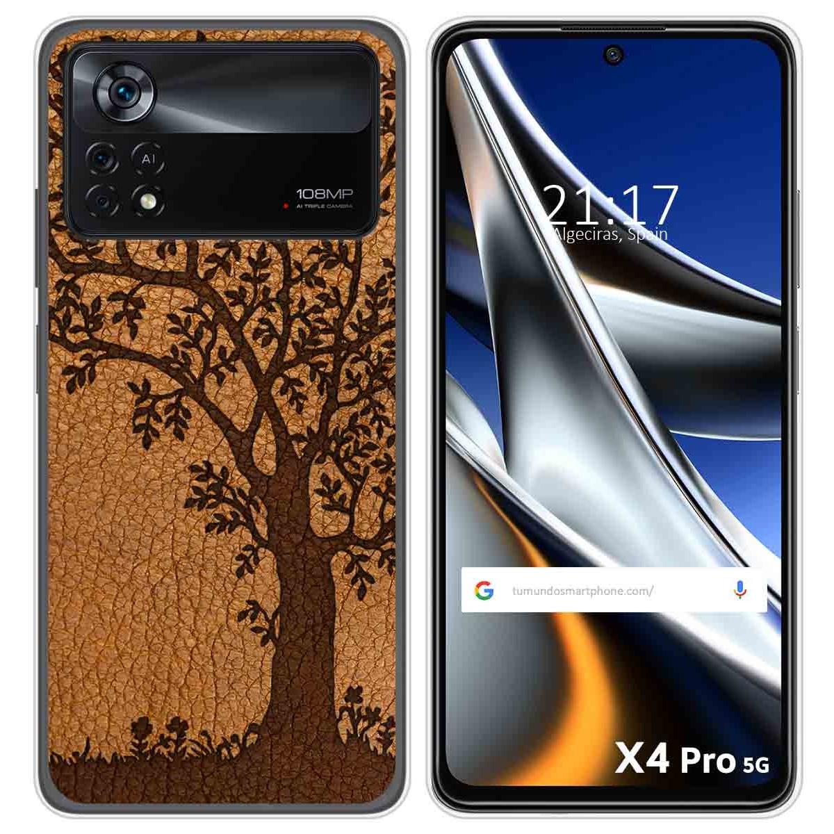 Funda Silicona para Xiaomi POCO X4 Pro 5G diseño Cuero 03 Dibujos
