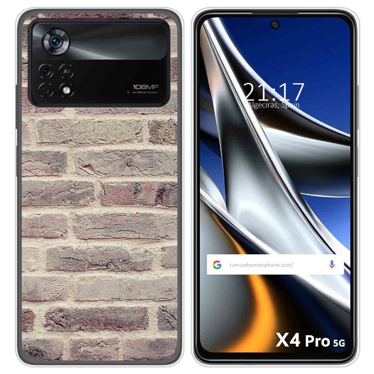 Funda Silicona para Xiaomi POCO X4 Pro 5G diseño Ladrillo 01 Dibujos