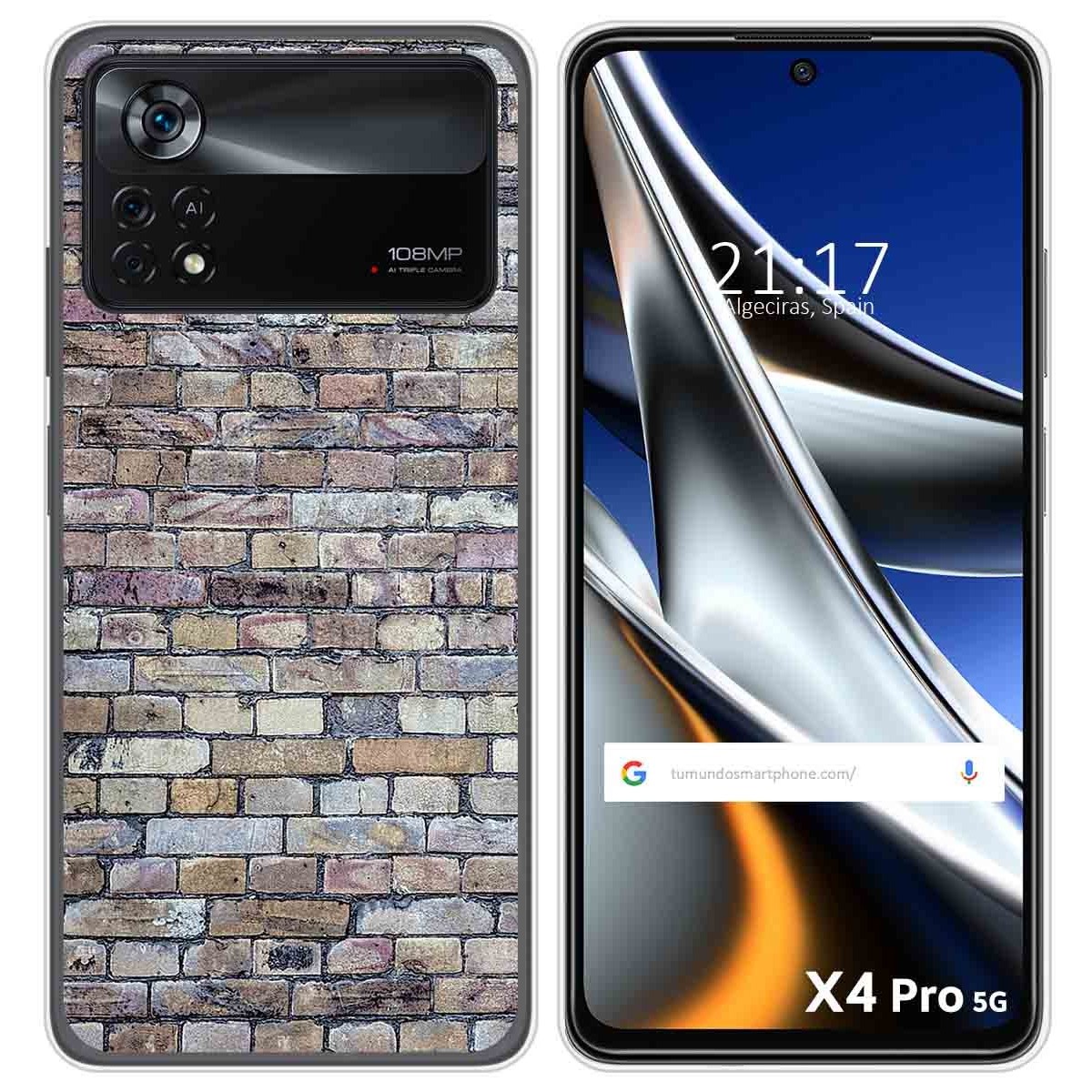 Funda Silicona para Xiaomi POCO X4 Pro 5G diseño Ladrillo 02 Dibujos