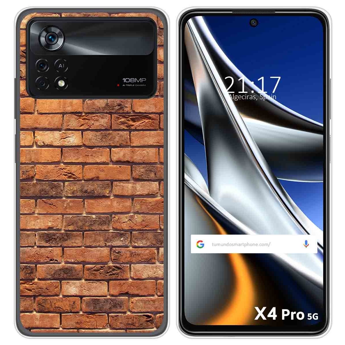 Funda Silicona para Xiaomi POCO X4 Pro 5G diseño Ladrillo 04 Dibujos