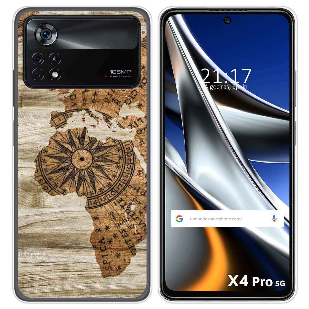 Funda Silicona para Xiaomi POCO X4 Pro 5G diseño Madera 07 Dibujos