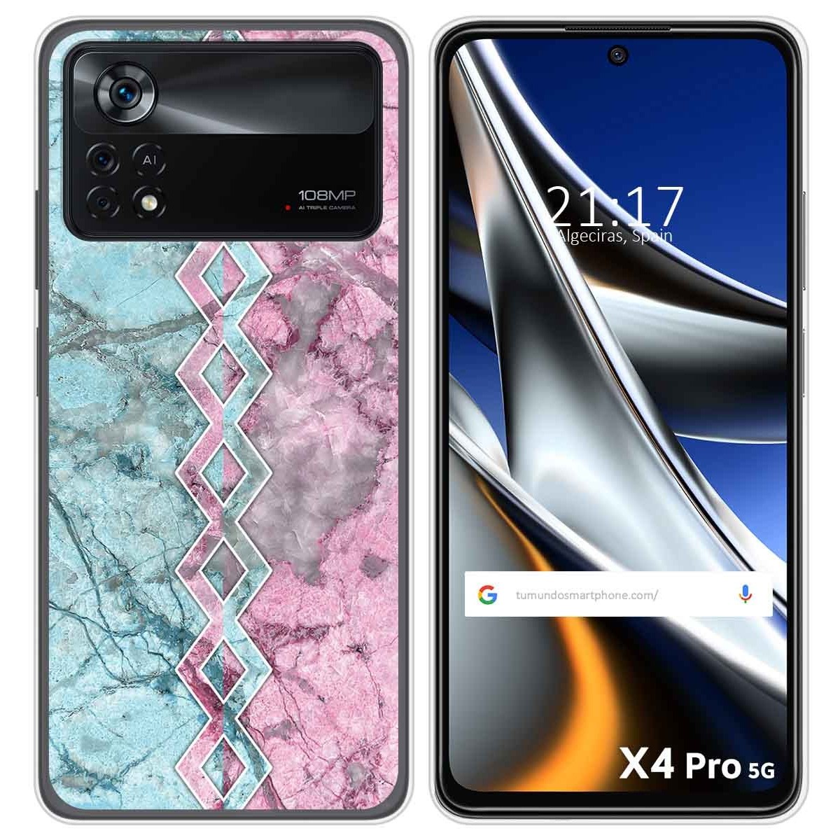 Funda Silicona para Xiaomi POCO X4 Pro 5G diseño Mármol 08 Dibujos