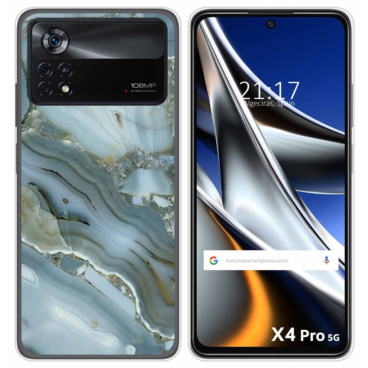 Funda Silicona para Xiaomi POCO X4 Pro 5G diseño Mármol 09 Dibujos