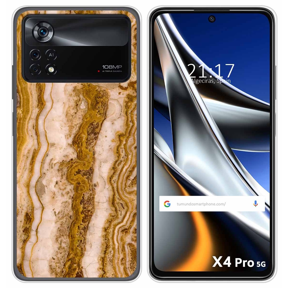 Funda Silicona para Xiaomi POCO X4 Pro 5G diseño Mármol 10 Dibujos