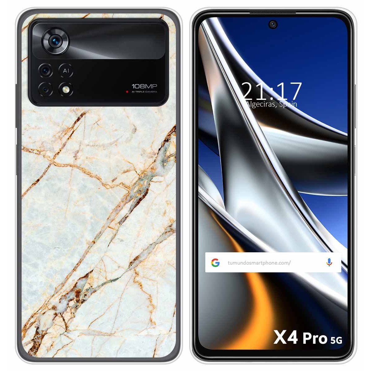 Funda Silicona para Xiaomi POCO X4 Pro 5G diseño Mármol 13 Dibujos