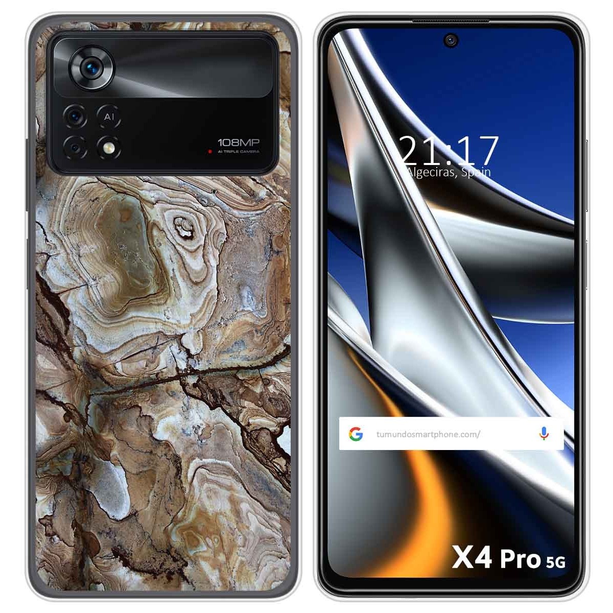 Funda Silicona para Xiaomi POCO X4 Pro 5G diseño Mármol 14 Dibujos