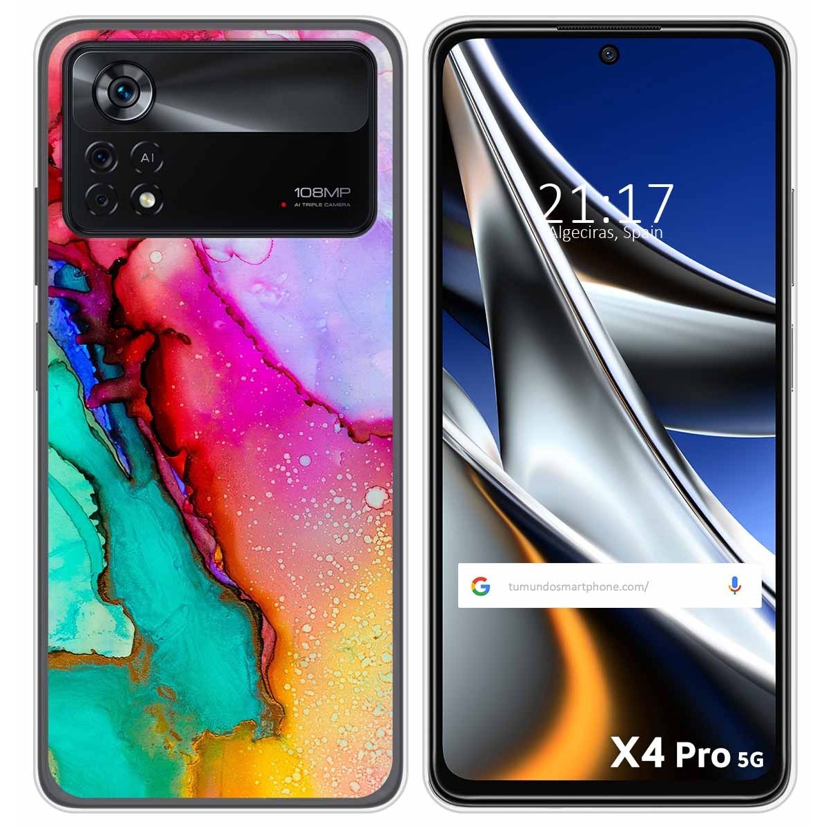 Funda Silicona para Xiaomi POCO X4 Pro 5G diseño Mármol 15 Dibujos