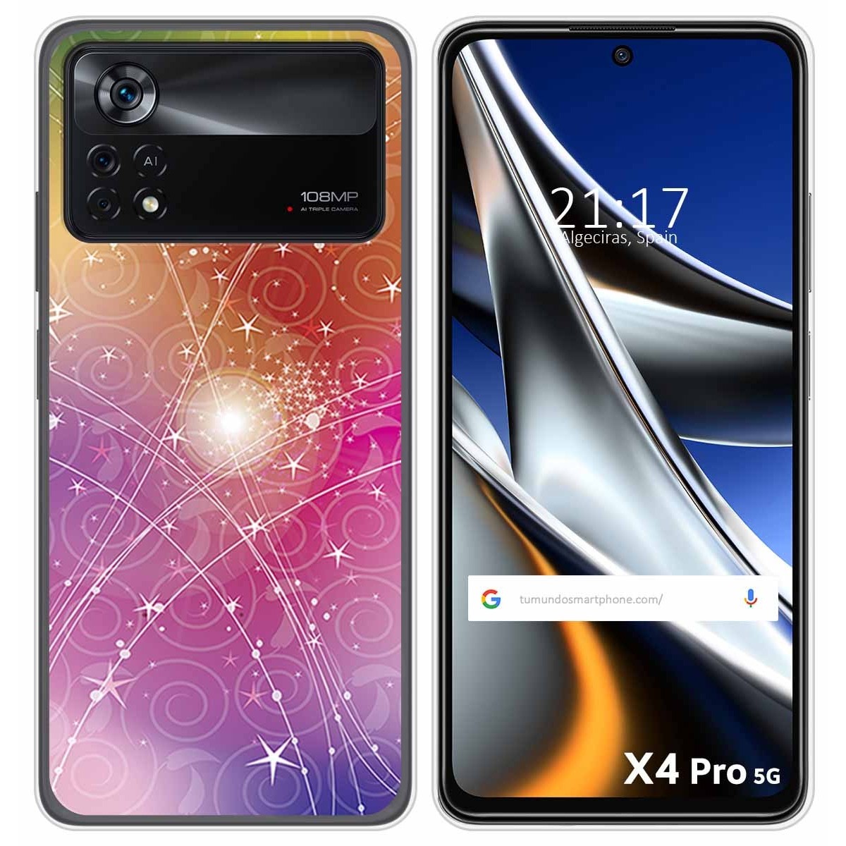 Funda Silicona para Xiaomi POCO X4 Pro 5G diseño Abstracto Dibujos