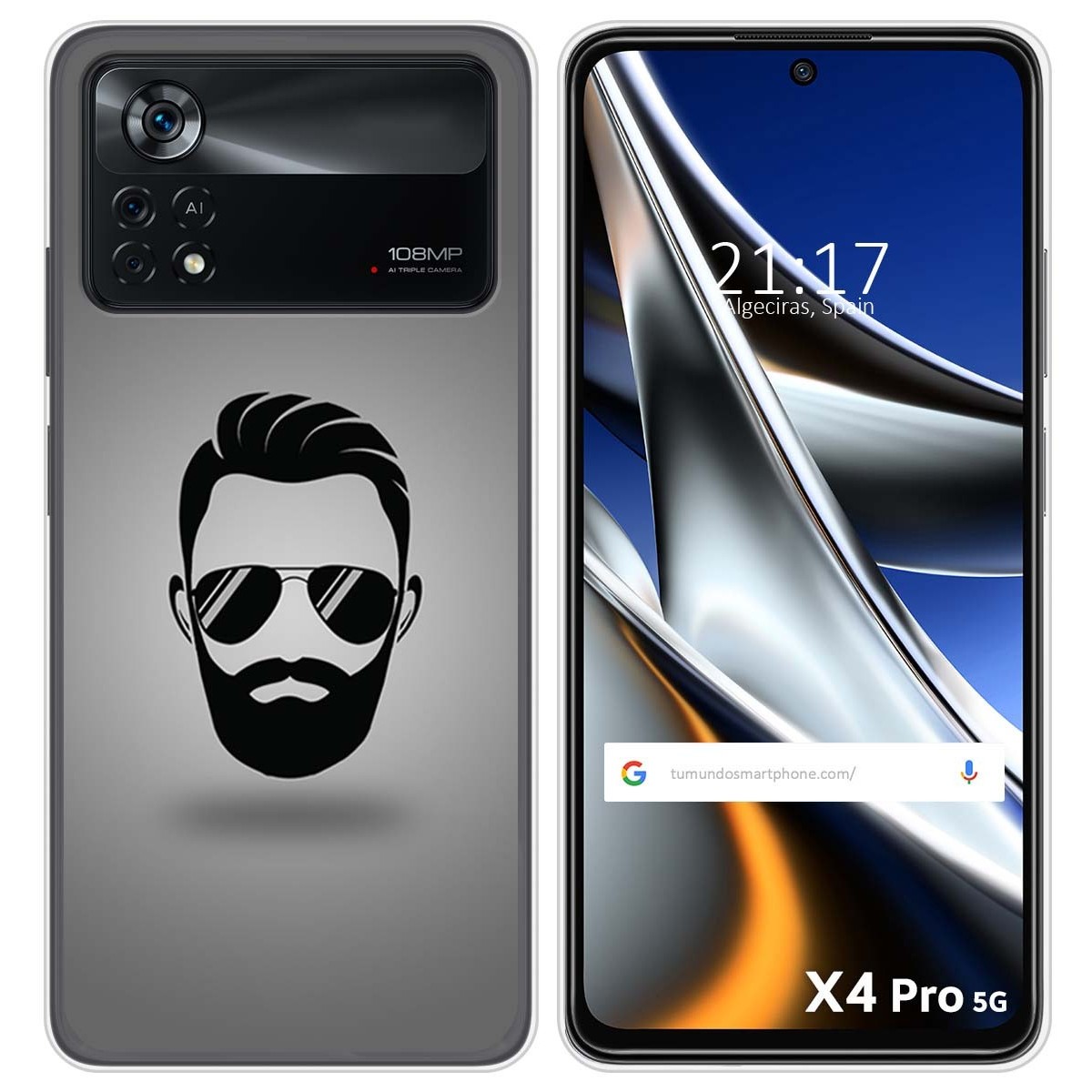 Funda Silicona para Xiaomi POCO X4 Pro 5G diseño Barba Dibujos