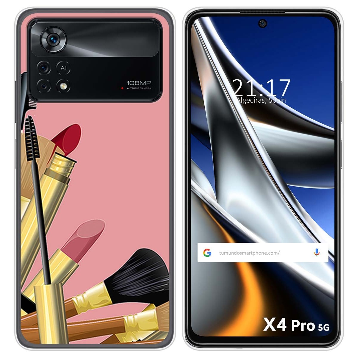 Funda Silicona para Xiaomi POCO X4 Pro 5G diseño Brochas Dibujos