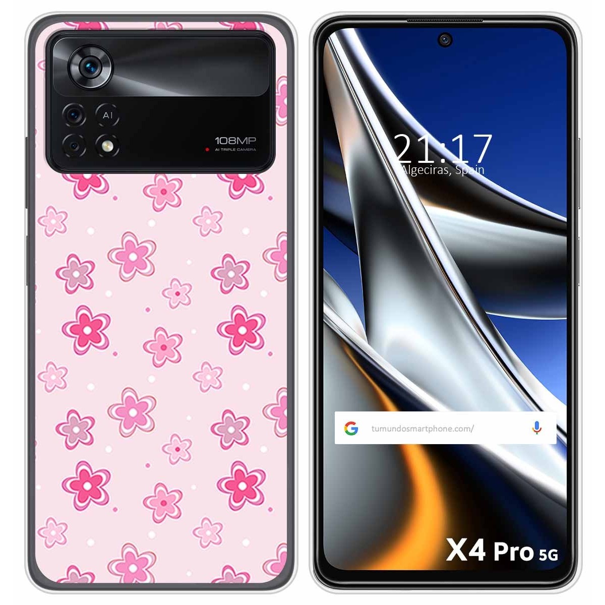 Funda Silicona para Xiaomi POCO X4 Pro 5G diseño Flores Dibujos