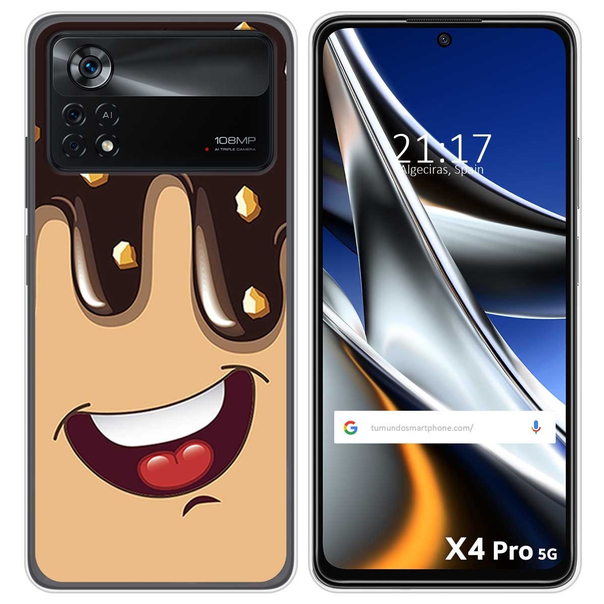 Funda Silicona para Xiaomi POCO X4 Pro 5G diseño Helado Chocolate Dibujos