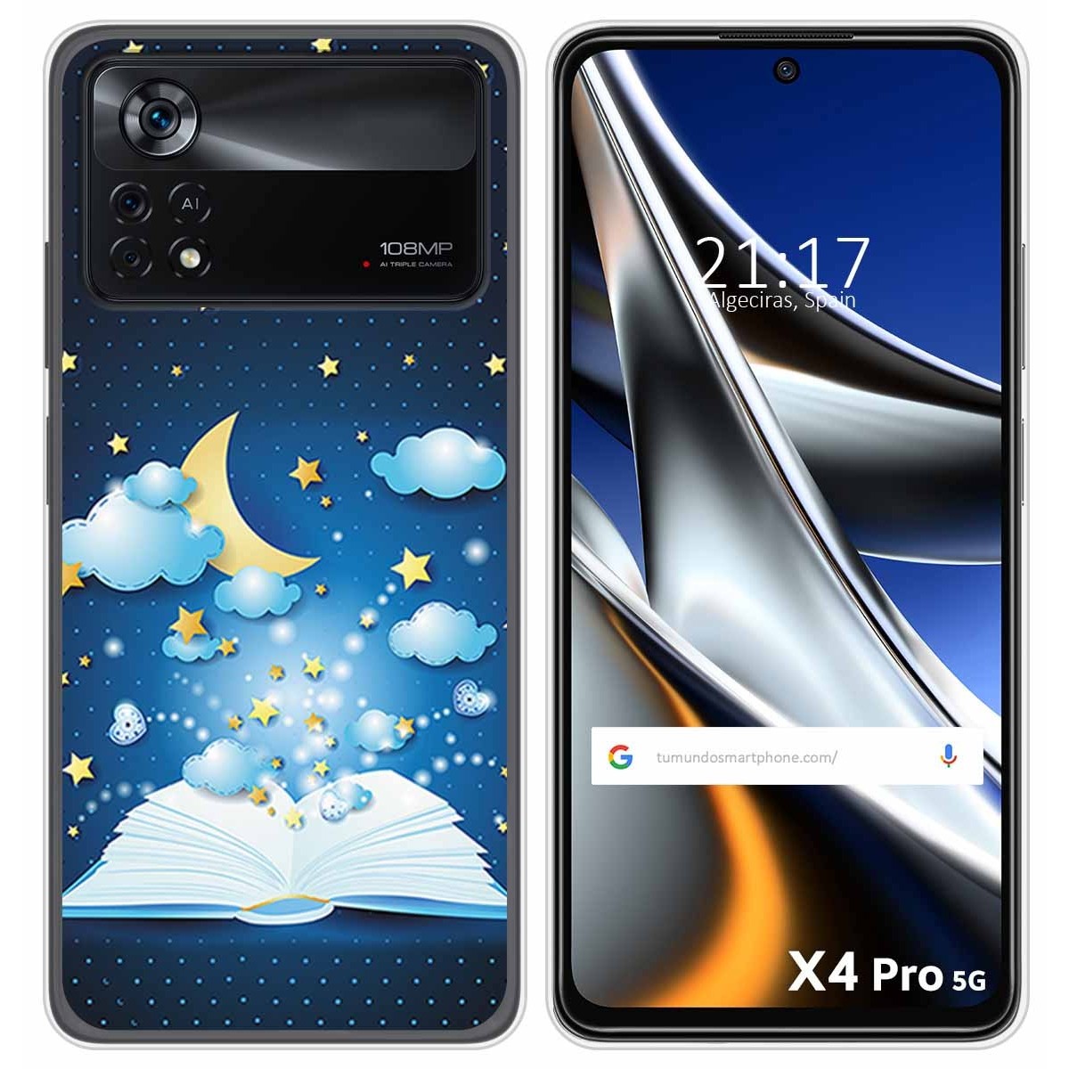 Funda Silicona para Xiaomi POCO X4 Pro 5G diseño Libro Cuentos Dibujos