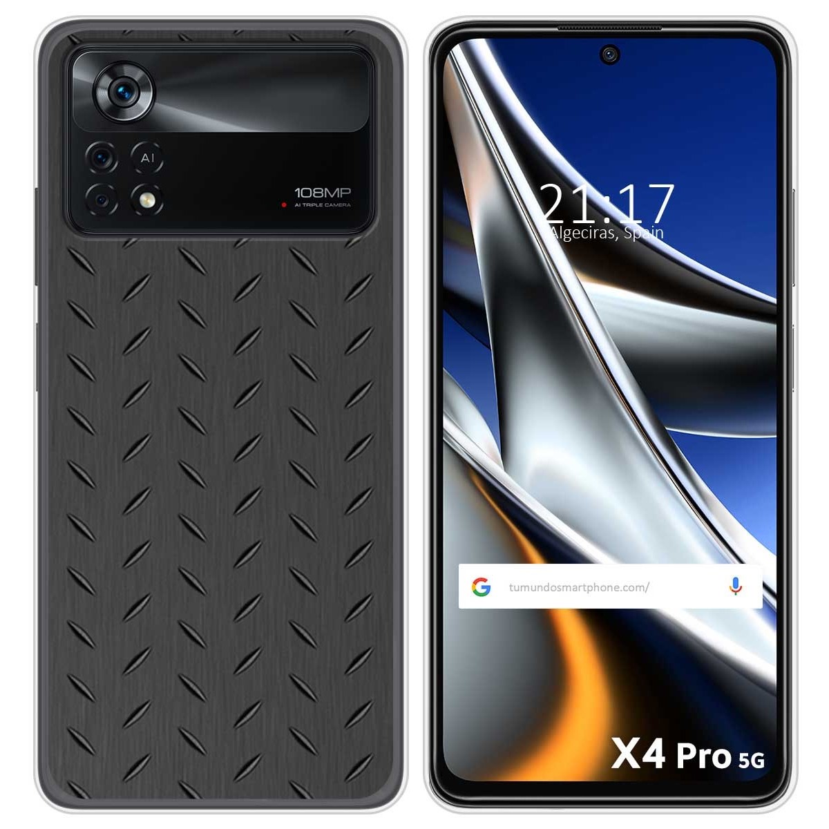 Funda Silicona para Xiaomi POCO X4 Pro 5G diseño Metal Dibujos
