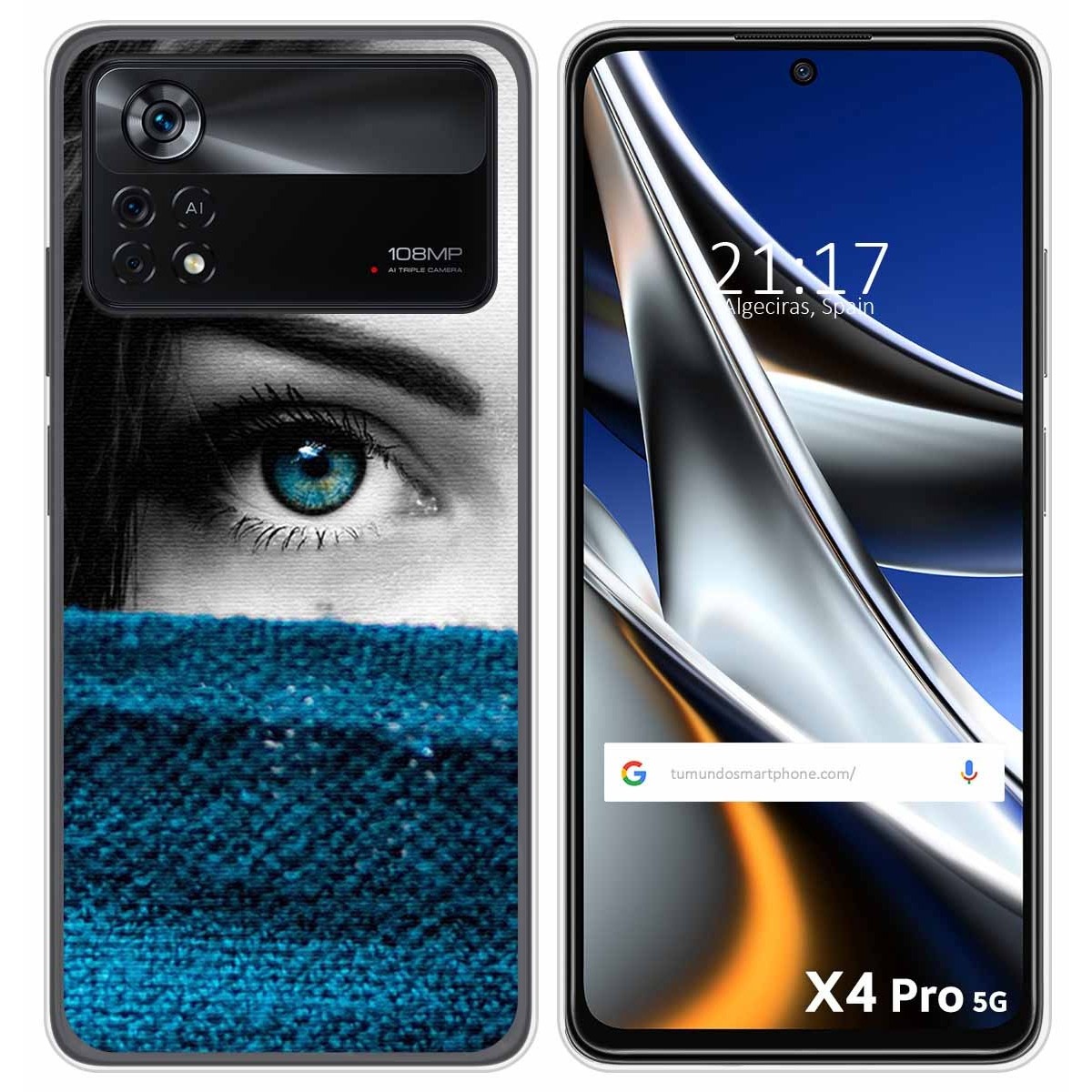 Funda Silicona para Xiaomi POCO X4 Pro 5G diseño Ojo Dibujos