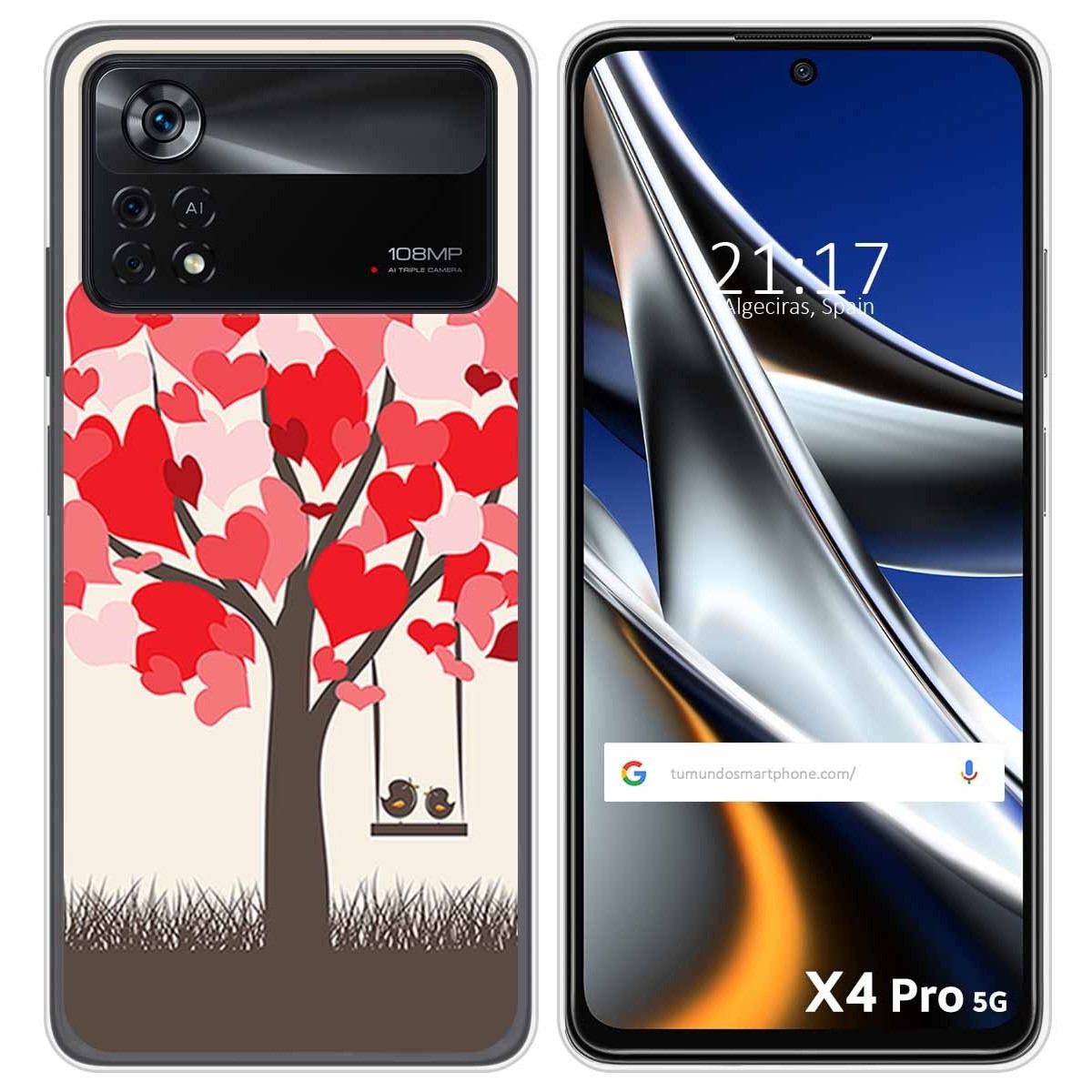 Funda Silicona para Xiaomi POCO X4 Pro 5G diseño Pajaritos Dibujos