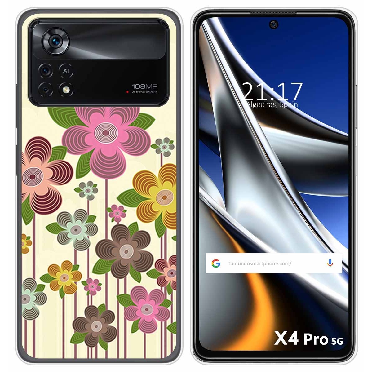 Funda Silicona para Xiaomi POCO X4 Pro 5G diseño Primavera En Flor Dibujos