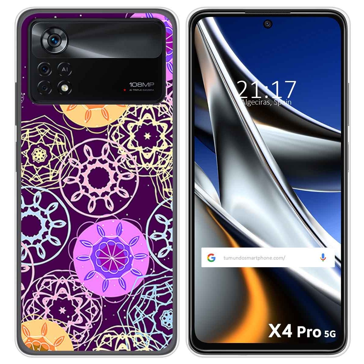 Funda Silicona para Xiaomi POCO X4 Pro 5G diseño Radial Dibujos