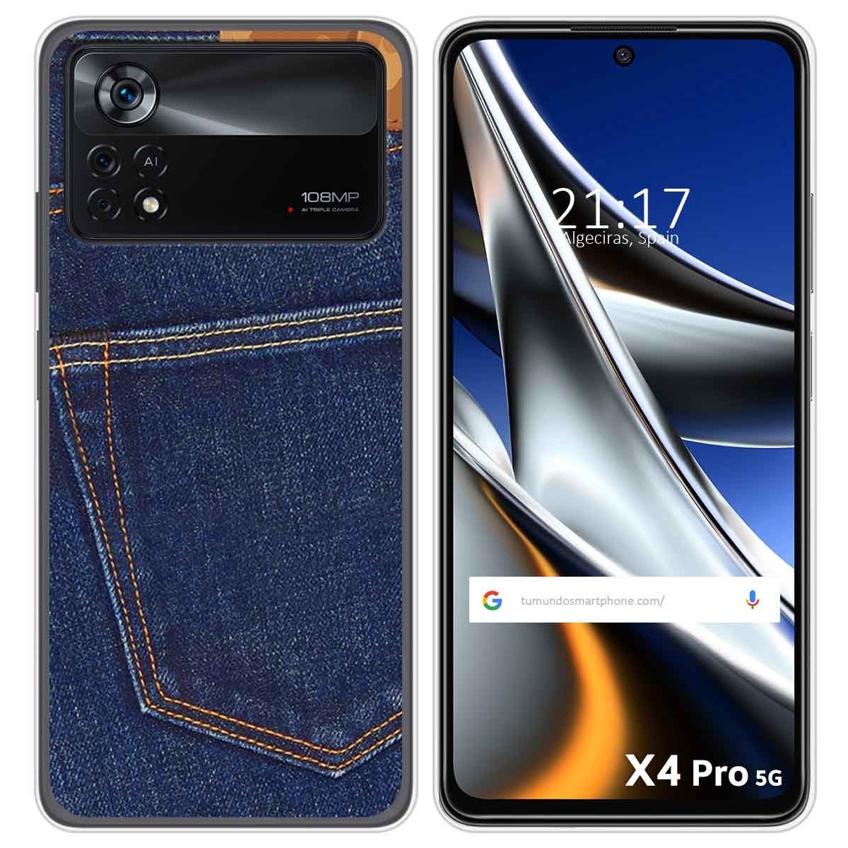 Funda Silicona para Xiaomi POCO X4 Pro 5G diseño Vaquero Dibujos