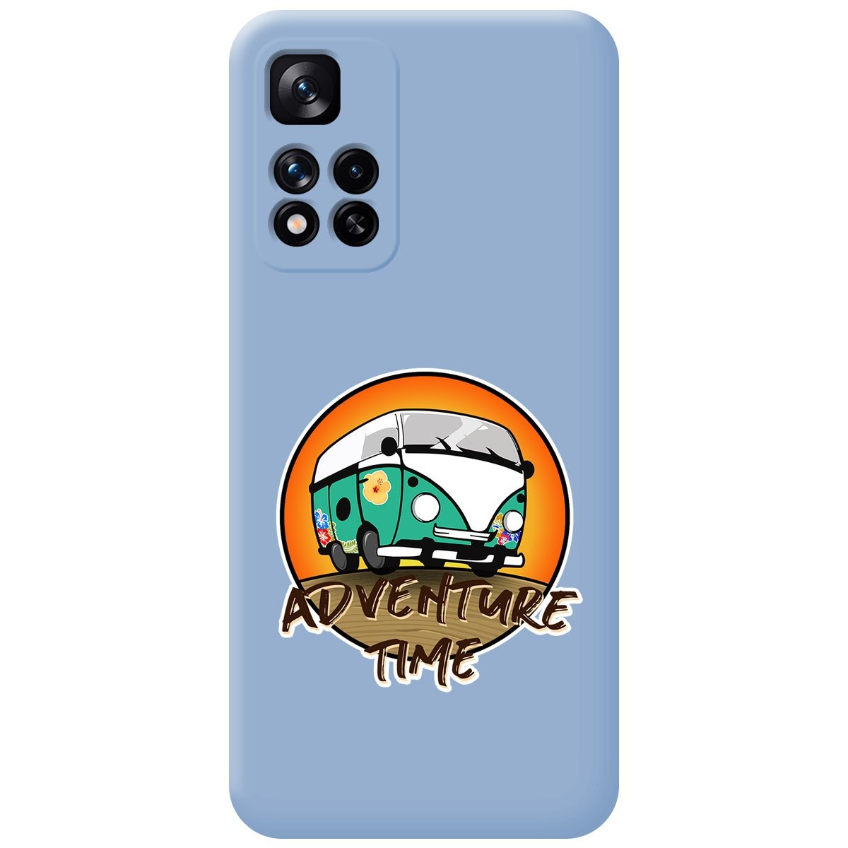 Funda Silicona Líquida Azul para Xiaomi Redmi Note 11 Pro+ Plus 5G diseño Adventure Time Dibujos