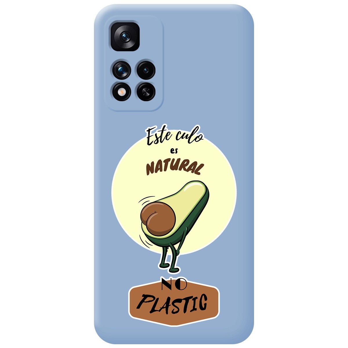 Funda Silicona Líquida Azul para Xiaomi Redmi Note 11 Pro+ Plus 5G diseño Culo Natural Dibujos