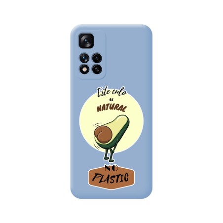Funda Silicona Líquida Azul para Xiaomi Redmi Note 11 Pro+ Plus 5G diseño Culo Natural Dibujos