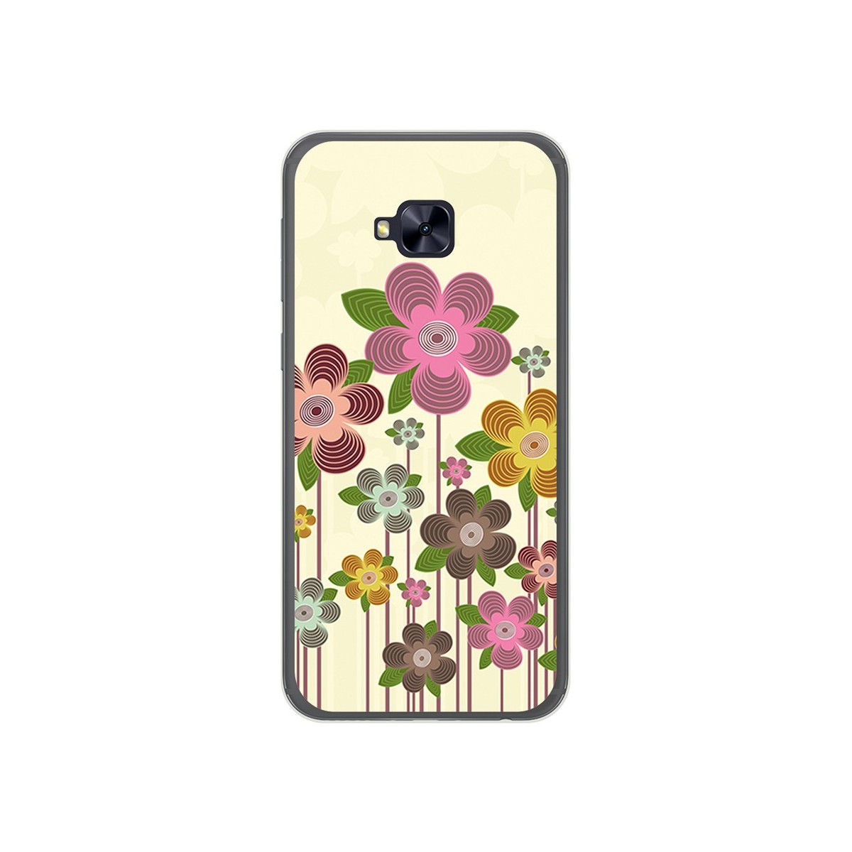 Funda Gel Tpu para Asus Zenfone 4 Selfie Pro Zd552Kl Diseño Primavera En Flor  Dibujos